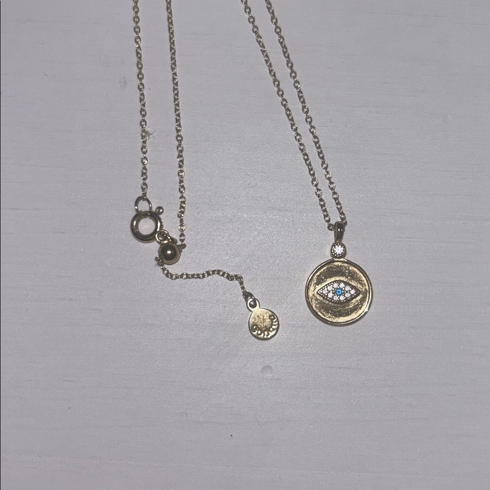 Gorjana evil eye adjustable necklace